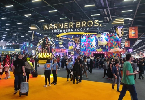 상파울루에서 열린 '2019 CCXP'(상파울루=연합뉴스) 김재순 특파원 = 상파울루 엑스포에서 5일(현지시간)부터 8일까지 '2019 코믹 콘 익스피어리언스(CCXP)'가 열린다. 국내에서는 5개 웹툰 업체가 참가했다.