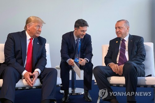 트럼프(왼쪽) 미국 대통령과 에르도안 터키 대통령 [AFP=연합뉴스]