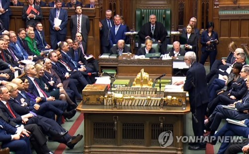 EU 탈퇴협정 법안을 토론하는 영국 하원 [AFP=연합뉴스]