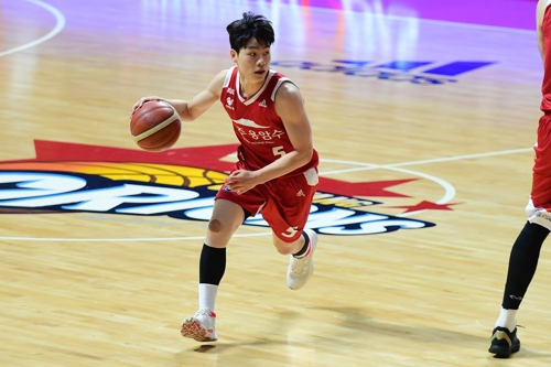 드리블 하는 오리온 한호빈[KBL 제공]