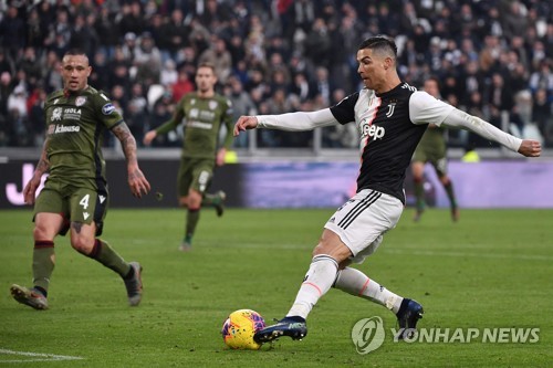 칼리아리전 득점하는 호날두[AFP=연합뉴스]
