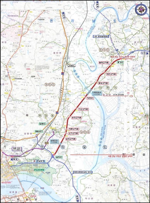 도로 위치도[전남도 제공·재판매 및 DB 금지]