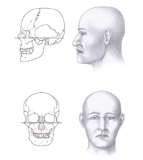 카타르 토베 고분군 출토 인골 복원 모습[국립문화재연구소 제공]