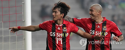 3년 전 베이징 상대로 골 넣던 윤주태[연합뉴스 자료사진]