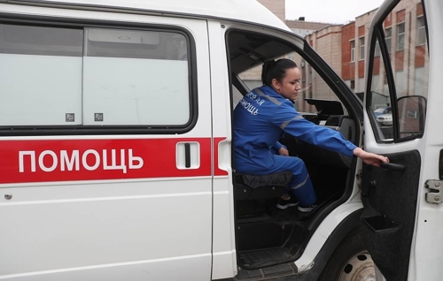 러시아 구급의료팀 차량. [타스=연합뉴스 자료사진]