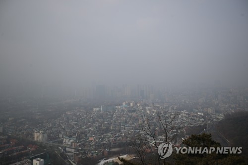 뿌연 하늘[연합뉴스 자료사진]