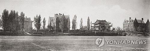 매큔 선교사가 교장을 맡은 평양 숭실전문학교 1930년대 모습. [독립기념관 제공]