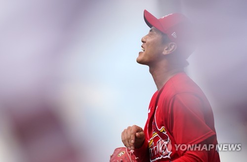 포효하는 김광현(주피터[미국 플로리다주]=연합뉴스) 김도훈 기자 = 26일(현지시간) 미국 플로리다주 주피터 로저 딘 스타디움에서 열린 메이저리그 마이애미 말린스와 세인트루이스 카디널스의 시범경기. 선발 등판한 김광현이 1회초를 무실점으로 막은 뒤 더그아웃으로 향하며 포효하고 있다.
    이날 김광현은 2이닝 동안 삼진 3개를 잡아냈다. 2020.2.27 superdoo82@yna.co.kr