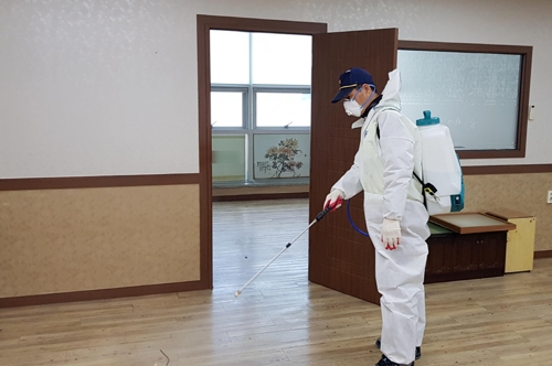 신천지 관련 시설 방역[포항시 제공. 재판매 및 DB 금지]