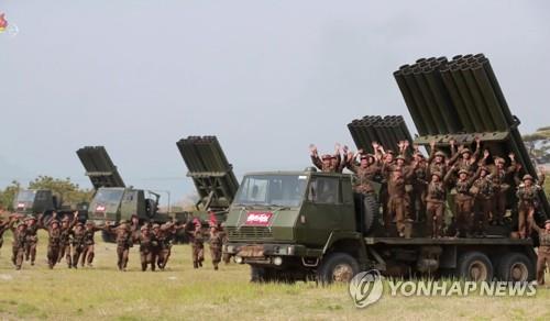 북한 240㎜ 방사포[연합뉴스 자료사진]