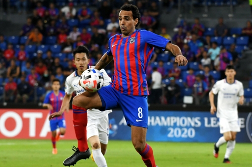 수원과 조호르의 경기 모습[AFC 트위터 캡처]