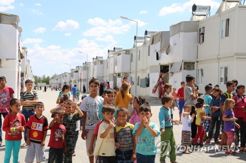 터키 남부 카흐라만마라시 난민캠프   [연합뉴스 자료사진]
