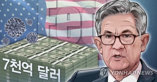 미국 연준 7천억 달러 양적완화 (PG)[장현경 제작] 일러스트