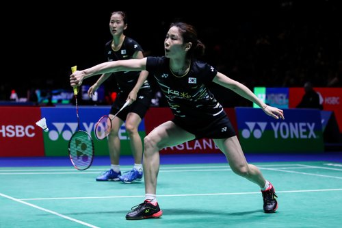 배드민턴 여자복식 장예나(좌)와 정경은(우)[요넥스 제공. 재배포 및 DB 금지]