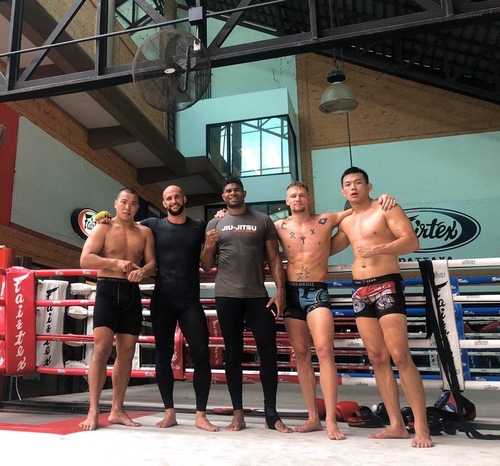 볼칸 외즈데미르, 알리스타 오브레임 등과 함께 훈련한 정다운[정다운 제공]