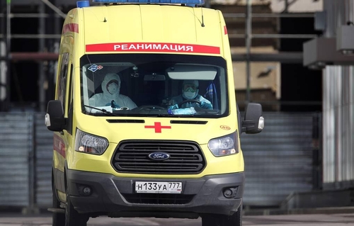 러시아의 구급차. [타스=연합뉴스 자료사진]