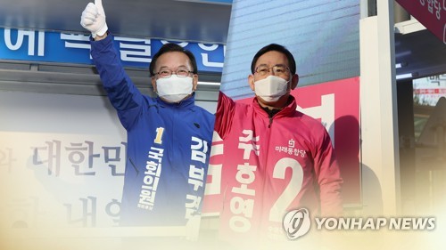 "총선잡고 대권도전"…김부겸 vs 주호영 (CG)[연합뉴스TV 제공]