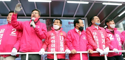 양산 찾은 박형준[박정헌 촬영]