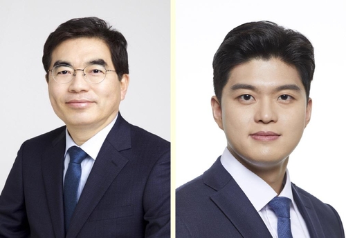 왼쪽부터 광명을 선거구 양기대, 김용태 후보