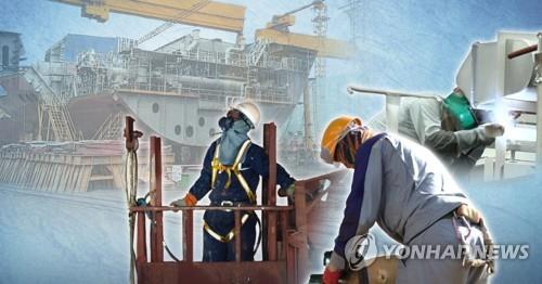 수주절벽 직면한 조선업 (PG)[정연주 제작] 사진합성·일러스트