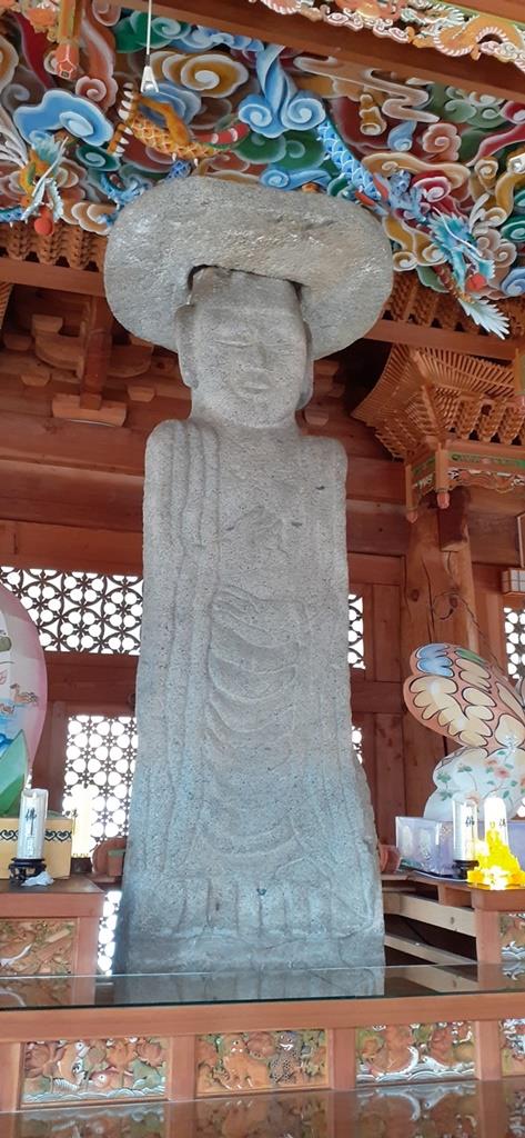 경기도 문화재로 지정된 양평 미륵사 '석조여래입상'[경기도 제공. 재판매 및 DB 금지]