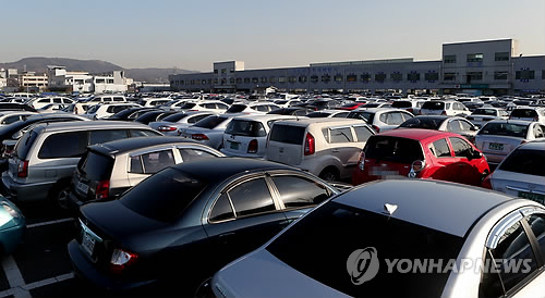 울산 중고차 매매단지[연합뉴스 자료사진]