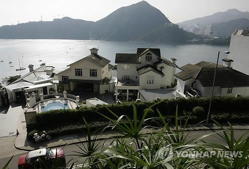 홍콩의 고급 주택 자료 사진