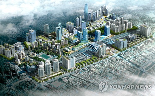 대전 혁신도시 '대전역세권지구' 구상도(대전=연합뉴스) 대전시는 12일 대전 혁신도시 입지로 동구 대전역세권지구와 대덕구 연축지구를 선정했다. 사진은 대전역세권지구 구상도.2020.5.12 [대전시 제공. 재판매 및 DB 금지] kjunho@yna.co.kr