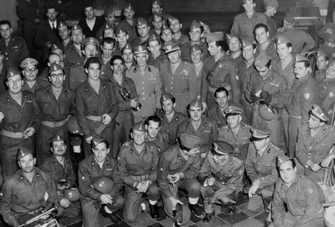 한국 파병을 앞둔 이탈리아 의료부대원들 모습. [국가기록원]