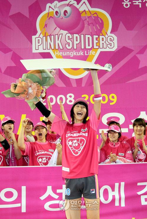 2008-2009시즌 챔피언결정전 MVP 김연경[연합뉴스 자료사진]