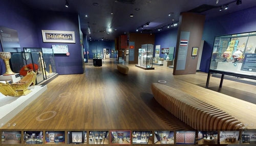 부산 해운대에 있는 KF 아세안 문화원의 '아세안을 엮다…' 성설전시장[KF 제공]