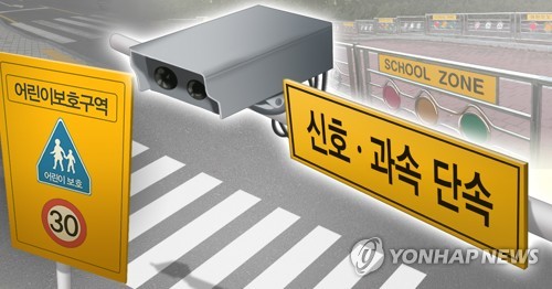 스쿨존 과속단속 카메라 (PG)[권도윤 제작] 사진합성·일러스트