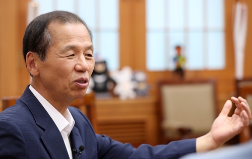 최문순 강원도지사[촬영 양지웅]