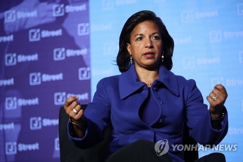 수전 라이스 전 백악관 국가안보보좌관  Win McNamee/Getty Images/AFP
== FOR NEWSPAPERS, INTERNET, TELCOS & TELEVISION USE ONLY ==