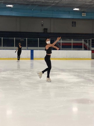 훈련하는 유영피겨스케이팅 국가대표 유영이 미국 콜로라도주 스프링스 브로드무어 아레나에서 훈련하고 있다. [대홍기획 제공. 재배포 및 DB금지]