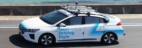 이번 시연에 이용된 자율주행 차량.[국토교통부 제공. 재판매 및 DB 금지]