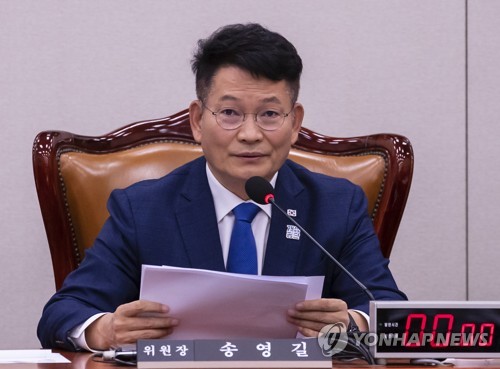 발언하는 송영길 외통위원장[연합뉴스 자료사진]