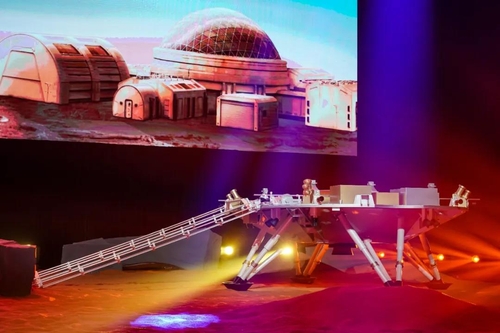 중국 화성 탐사 착륙기[CCTV 캡처. 재판매 및 DB 금지]