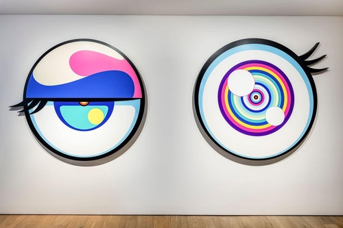 페로탕 서울에 전시된 무라카미 다카시 신작 [갤러리 페로탕 제공. 재판매 및 DB 금지]