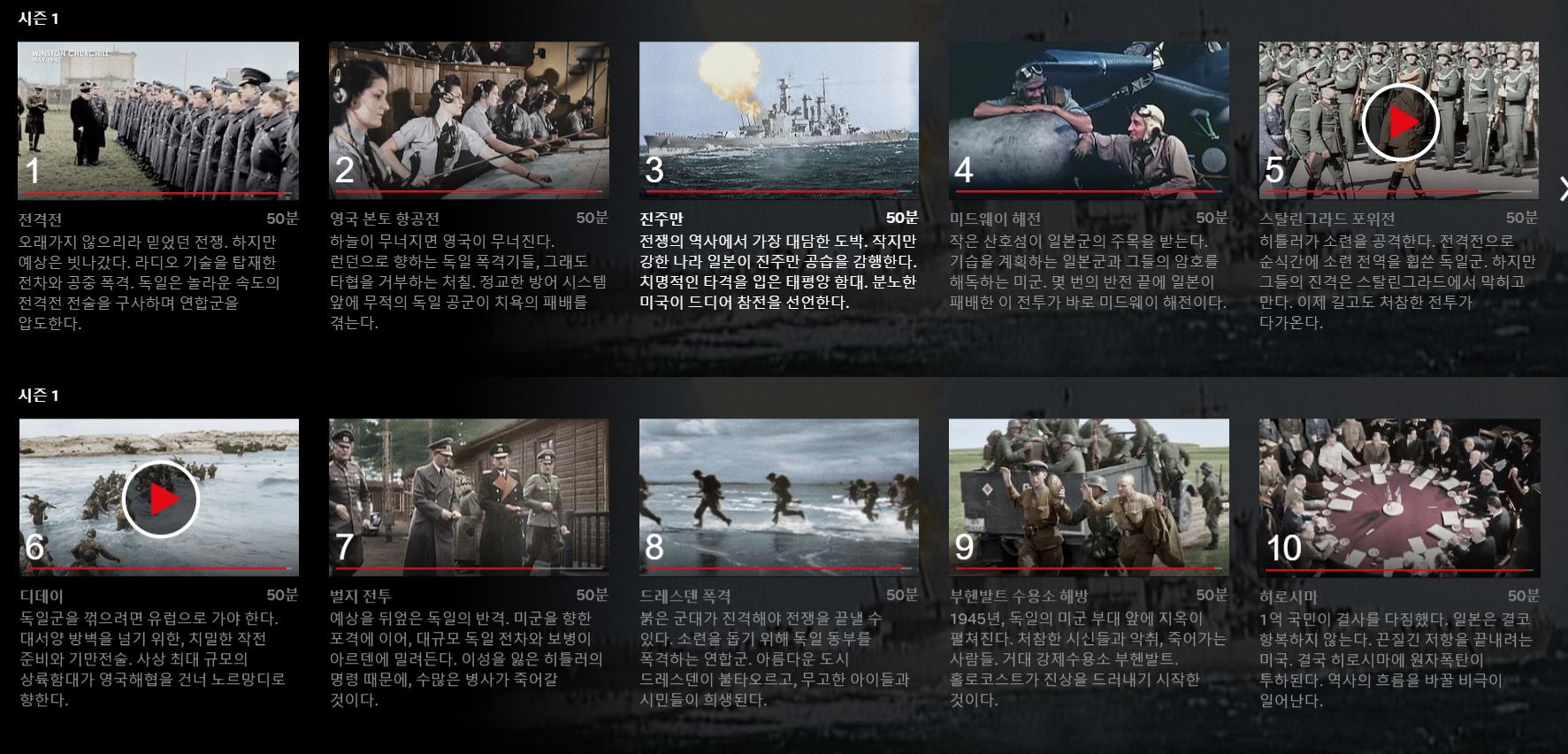 '10대 사건으로 보는 제2차 세계대전' ⓒNetflix