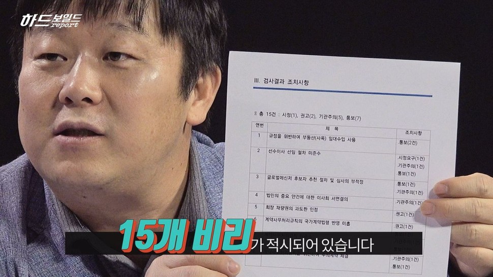 문화체육관광부가 3월6일 발표한 ‘스페셜올림픽코리아(에스오케이·SOK) 사무 검사’ 결과, 한겨레TV 영상갈무리