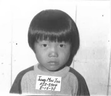 이귀임씨의 큰아들 정민주군의 입양 당시 모습.