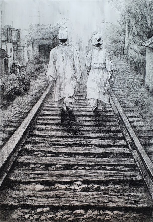 시민 참여자 박소현씨의 ‘상복을 입은 유족들’. 작가 김신윤주씨 제공