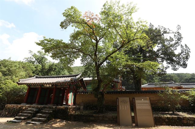 경주 안강읍 옥산서원의 역락문.