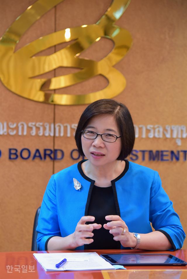 두앙짜이 아사와친따칫 태국 투자청장은 “많은 한국인들이 일본 때문에 태국에는 기회가 없다는 생각하는 것 같다”며 사실과 다르다고 강조했다. 방콕=정민승 특파원