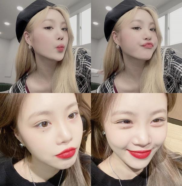 수진이 근황을 전했다. (여자)아이들 공식 SNS 제공