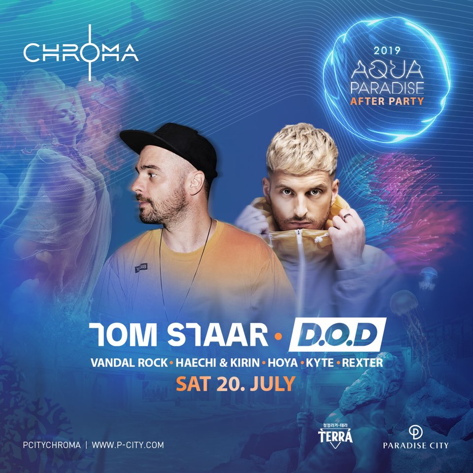 2019 아쿠아 파라다이스 풀파티 포스터