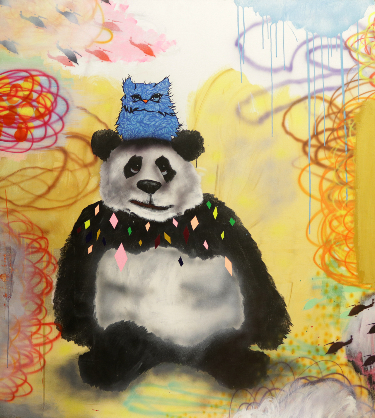 AlvinGregorio, Non-violent Resist-stance, 2008, Mixed Media On Canvas, 180X163cm [사진제공=한세예스24문화재단]