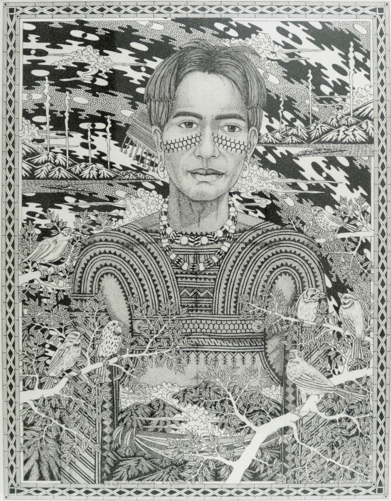 John Frank Sabado_Images of the Past I, 2014, Pen And Ink On Paper, 79X61cm [사진제공=한세예스24문화재단]