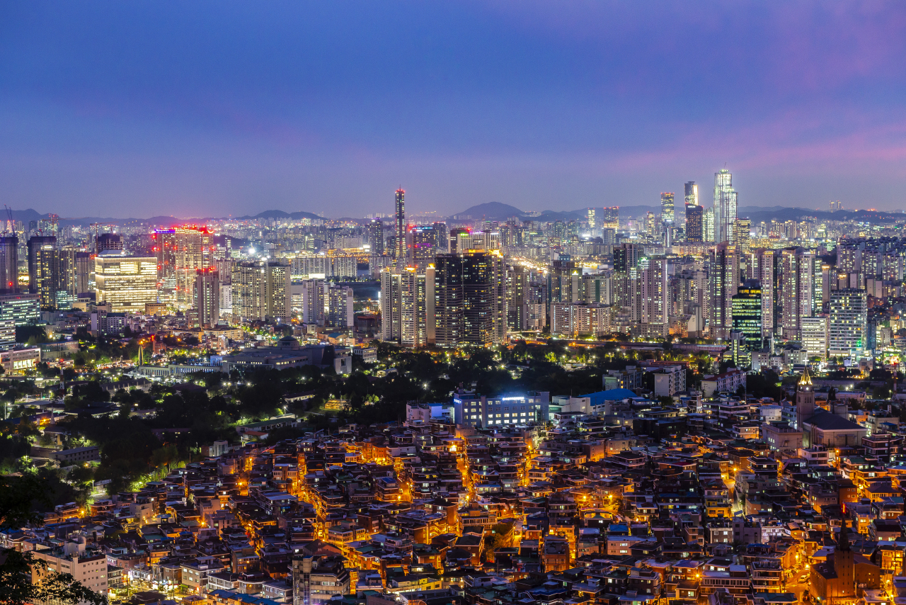 남산공원 남산 야경 이미지. [서울관광재단 제공]